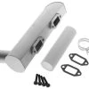 DLE Engines Muffler Left 2-Hole: DLE-222