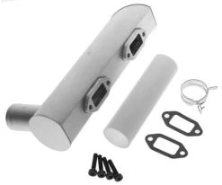 DLE Engines Muffler Left 2-Hole: DLE-222